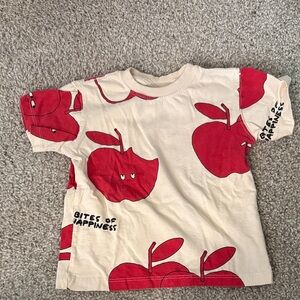 Zara Kids Red Apple Print T-Shirt